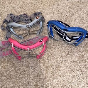 3 Lacrosse goggles